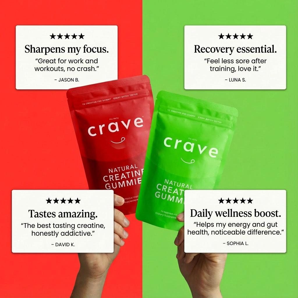 Sour Apple Creatine Gummies (1 month supply)